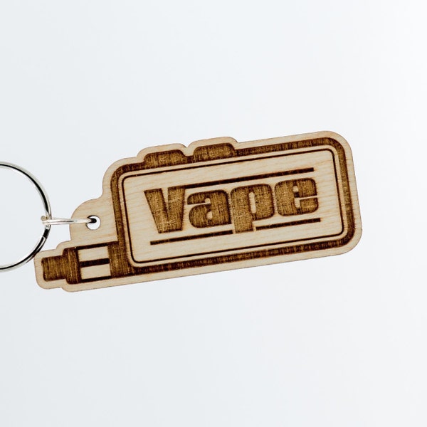 Vape Keyring - Vaping Keychain - Vaporizor Key Ring - E-Cig Charm - E-Cigarette Keychain - Vape Mod Box Charm