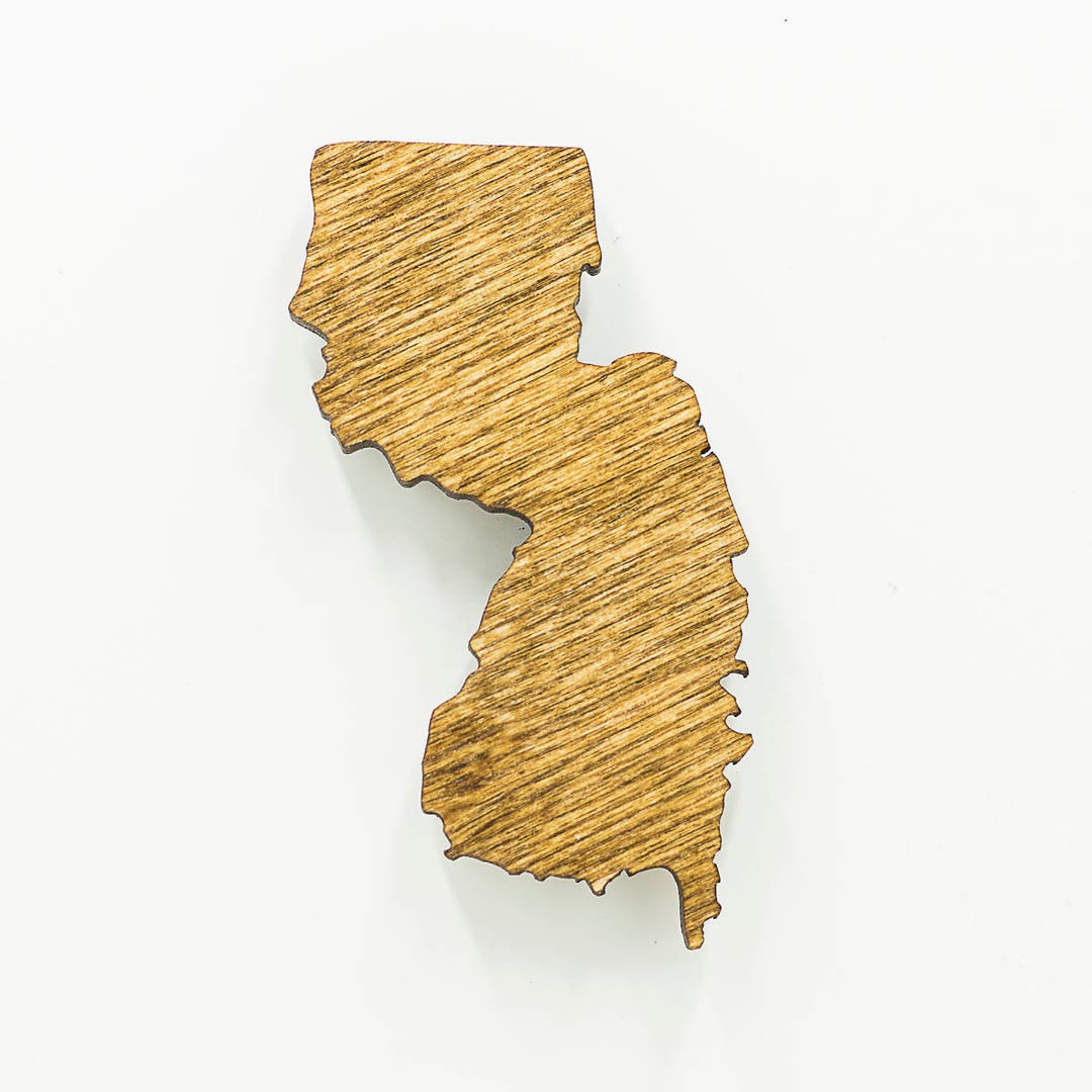 New Jersey Wooden NJ State State of NJ Wooden New Jersey