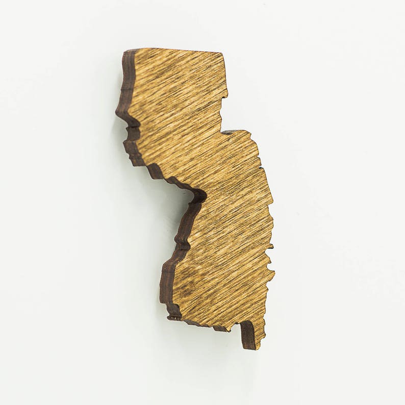 New Jersey Wooden NJ State State of NJ Etsy