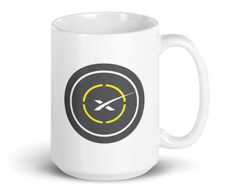 SpaceX Mug | SpaceX Drone Ship Logo Coffee Cup | Space X Logo Cup | Aerospace | Space X Drone Ship Logo Mug