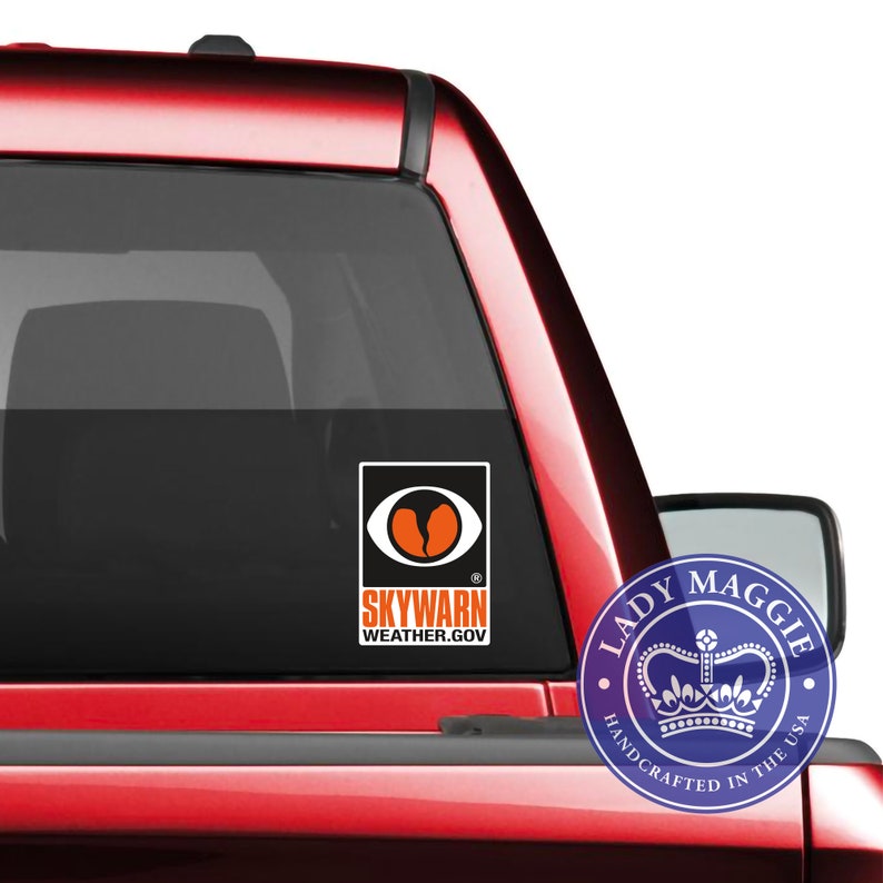 SKYWARN Decal NWS SKYWARN Storm Spotter Decal Skywarn Bumper Sticker Skywarn Spotter Decal Skywarn Volunteer Sticker Spotter Large - 7"