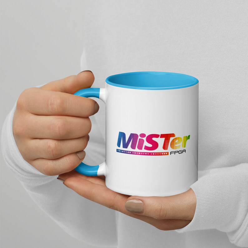 MiSTer Mug | MiSTer Coffee Mug | MiSTer FPGA Gamer Coffee Cup | Mister Cup | Classic Arcade Game Mug | Gamer Mug with Color Inside