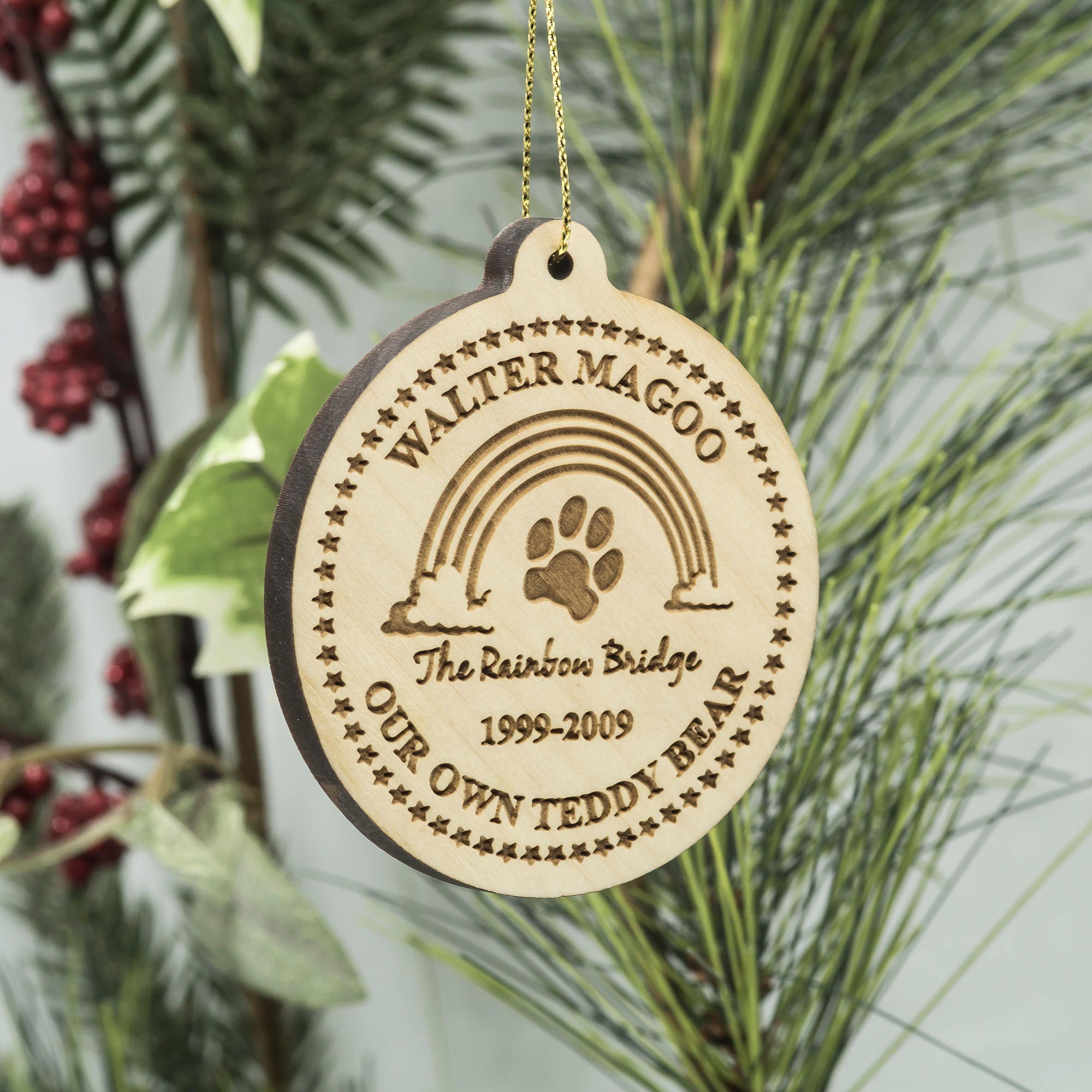 Pet Memorial Christmas Ornament Dog Memorial Cat Memorial Etsy