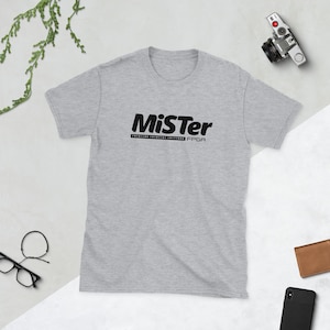 MiSTer Black Text T-Shirt / MiSTer FPGA Shirt / Gamer Shirt / Classic Arcade Game Camiseta de manga corta unisex