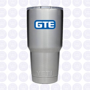 GTE Vintage Logo Bumper Sticker Retro GTE Decal General Telephone & Electronics Corporate Logo Vintage GTE Telecom Yeti Lineman Small