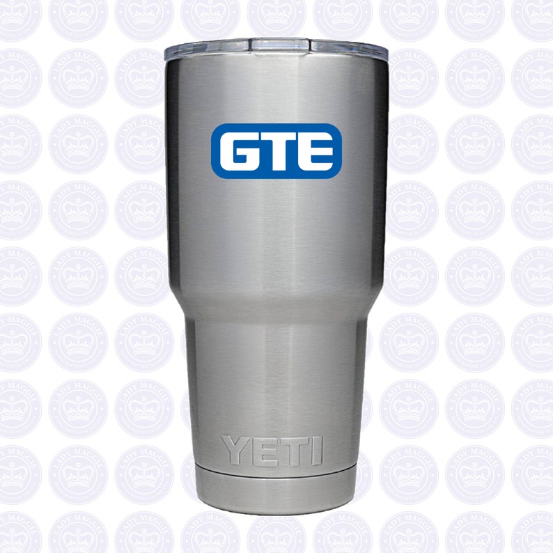 GTE Vintage Logo Bumper Sticker Retro GTE Decal General Telephone & Electronics Corporate Logo Vintage GTE Telecom Yeti Lineman Small