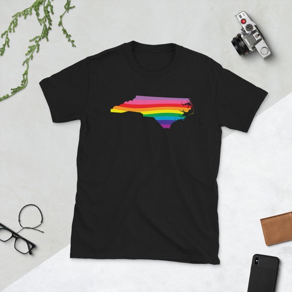 North Carolina Rainbow Flag T-Shirt North Carolina Rainbow Flag T-Shirt