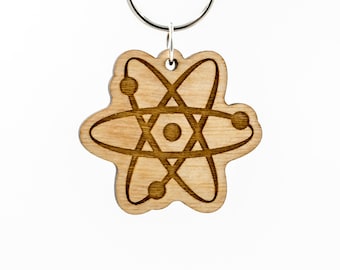 Atom Magnet Atomic Wooden Engraved Charm Big Bang Theory | Etsy