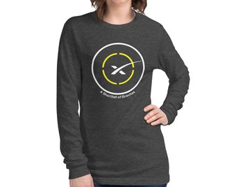 SpaceX Drone Ship A Shortfall of Gravitas T-Shirt - SpaceX Unisex Long Sleeve Tee