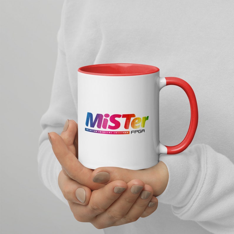 MiSTer Mug | MiSTer Coffee Mug | MiSTer FPGA Gamer Coffee Cup | Mister Cup | Classic Arcade Game Mug | Gamer Mug with Color Inside