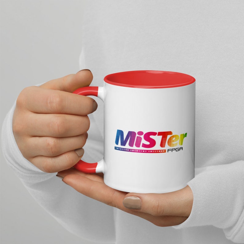 MiSTer Mug | MiSTer Coffee Mug | MiSTer FPGA Gamer Coffee Cup | Mister Cup | Classic Arcade Game Mug | Gamer Mug with Color Inside