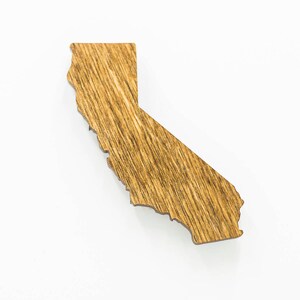 California Magnet - State of California Magnet - Wooden California Laser Cut Magnet - Wooden Engraved CA Magnet - CA State Magnet