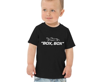 Box Box Racing Toddler Jersey T-shirt | Formula 1 Racing Shirt Toddlers | F1 Pit Stop Tee | Box Box Kids Shirt F1 | Grand Prix Formula One