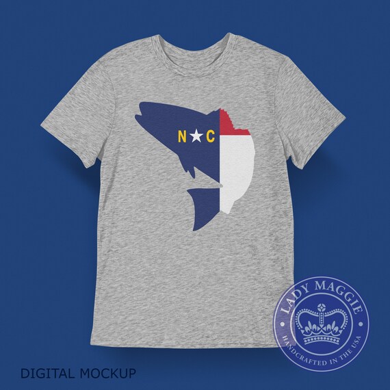 North Carolina Fish Flag T-shirt NC 