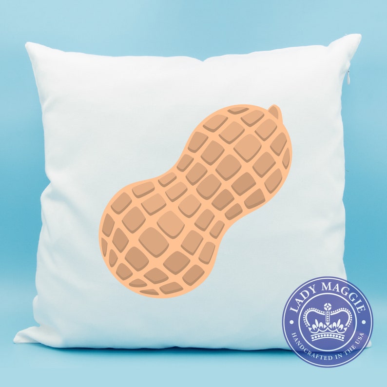Peanut Emoji Pillow Nuts Emoji Peanut Pillow Peanut Etsy