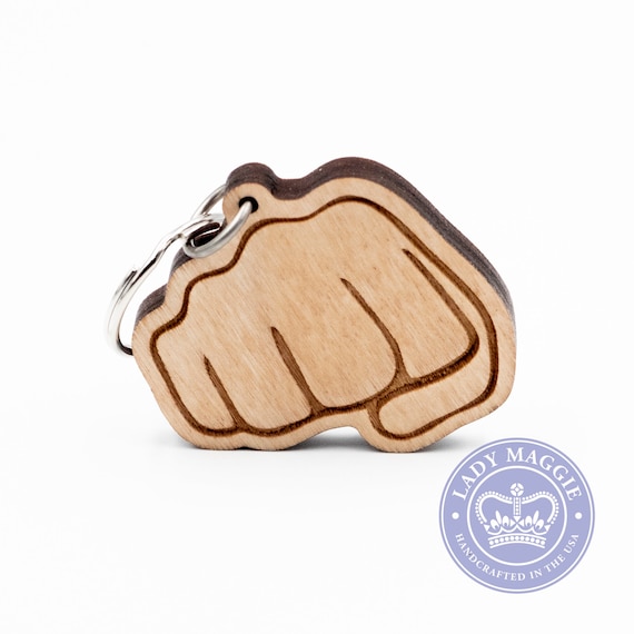 Fist Bump Emoji Keychain Fist Emoji Fisted Hand Etsy
