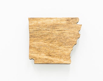 Arkansas Wooden Magnet - AR State Magnet - State of Arkansas Magnet - Wooden Arkansas Laser Cut Magnet - Wooden AR - Arkansas State Magnet