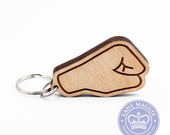 Right Facing Fist Bump Emoji Keychain - Fist Bump Emoji Keychain - Right Facing Fist Sign - Fist Bump - Closed Fist Emoji - Punch Emoji