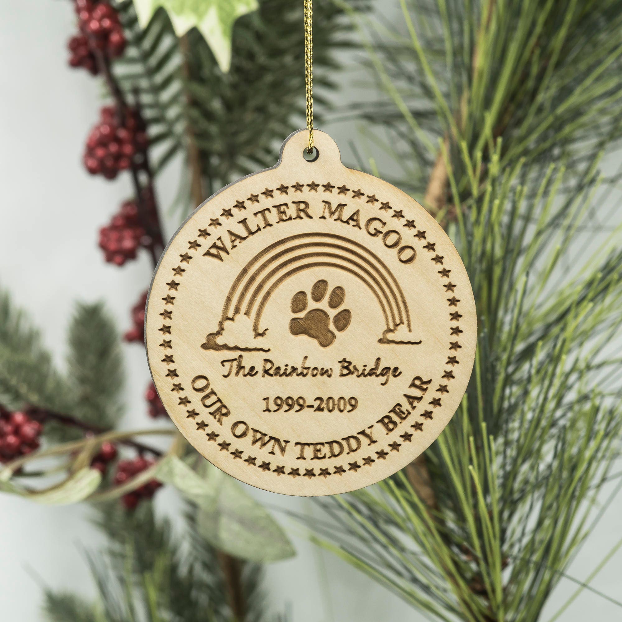 Pet Memorial Christmas Ornament Dog Memorial Cat Memorial Etsy