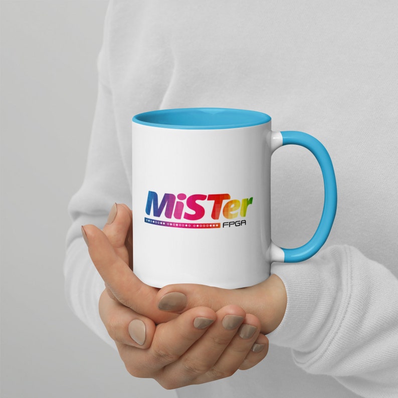 MiSTer Mug | MiSTer Coffee Mug | MiSTer FPGA Gamer Coffee Cup | Mister Cup | Classic Arcade Game Mug | Gamer Mug with Color Inside