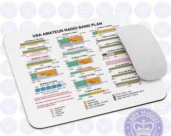 USA Amateur Radio Band Plan Mouse Pad