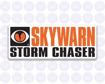 SKYWARN Storm Chaser Decal - NWS SKYWARN Storm Chaser - Skywarn Bumper Sticker - Skywarn Chaser Decal - Skywarn Volunteer Sticker - Chaser