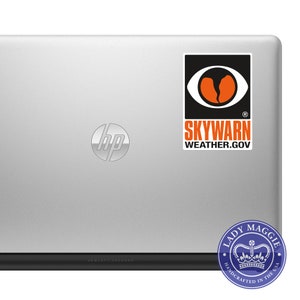 SKYWARN Decal NWS SKYWARN Storm Spotter Decal Skywarn Bumper Sticker Skywarn Spotter Decal Skywarn Volunteer Sticker Spotter Medium - 3.75"