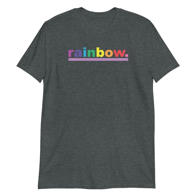 Rainbow Short-Sleeve Unisex T-Shirt Rainbow Pride Shirt LBGTQ Pride Shirt LGBTQ Pride Tee image 5