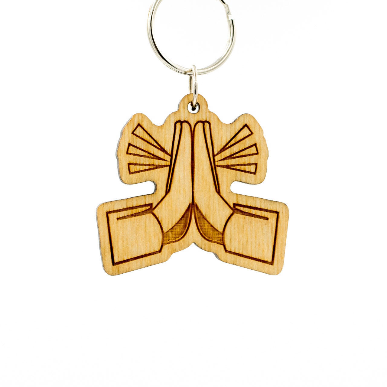 Thanks Emoji Praying Hands Emoji Keychain Thankful Etsy