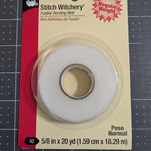 Dritz 2" X 10-yards Stitch Witchery Fusible Bonding Web Super Weight Roll White