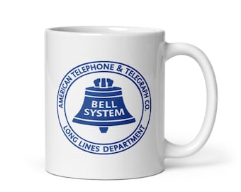 Long Lines Department Mug | Bell System ATT Vintage Logo Coffee Cup | Bell System Long Lines Vintage Logo Mug ATT Long Lines 11oz or 15oz