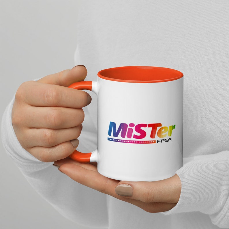 MiSTer Mug | MiSTer Coffee Mug | MiSTer FPGA Gamer Coffee Cup | Mister Cup | Classic Arcade Game Mug | Gamer Mug with Color Inside