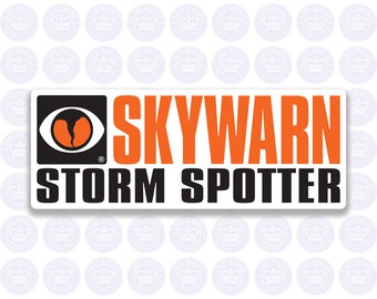 SKYWARN Decal - NWS SKYWARN Storm Spotter Decal - Skywarn Bumper Sticker - Skywarn Spotter Decal - Skywarn Volunteer Sticker - Spotter