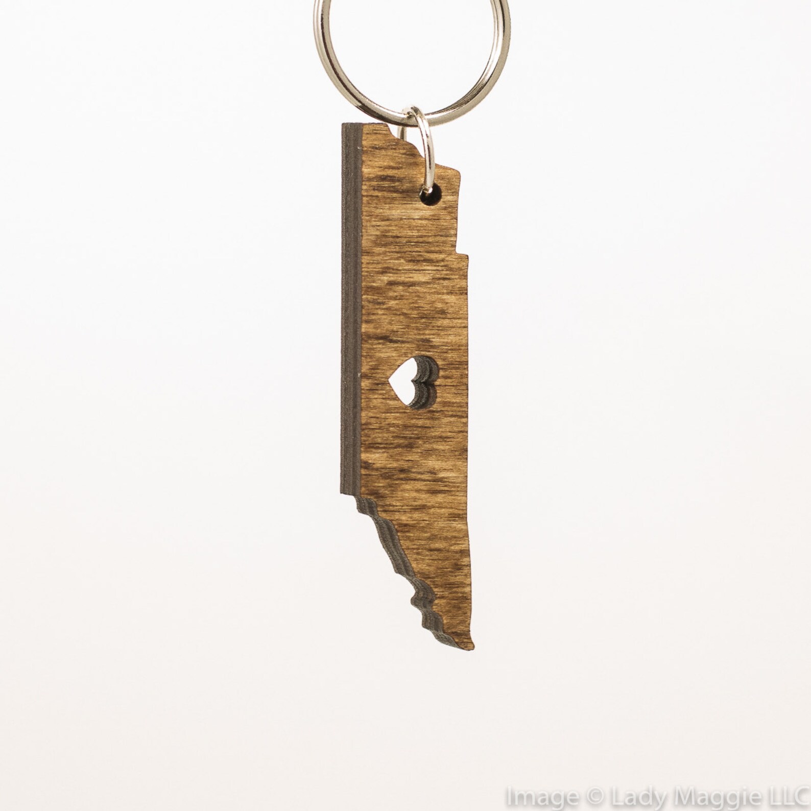 Tennessee Wooden Keychain TN State Keychain Wooden Etsy