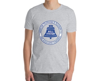 Bell System Vintage Logo Short-Sleeve Unisex T-Shirt | AT&T Vintage Logo Shirt | American Telephone Telegraph Co and Associated Companies