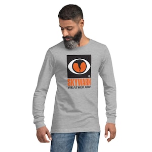 SKYWARN T-shirt NWS SKYWARN Storm Spotter Long-Sleeve Unisex T-Shirt Skywarn Volunteer Shirt Unisex Long Sleeve Tee Athletic Heather