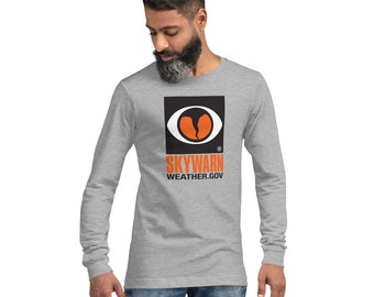 SKYWARN T-shirt - NWS SKYWARN Storm Spotter Long-Sleeve Unisex T-Shirt - Skywarn Volunteer Shirt - Unisex Long Sleeve Tee