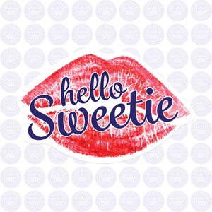 Hello Sweetie Doctor Who River Song Decal - River Song Dr Who Sticker - River Song Melody Pond Hello Sweetie Decal