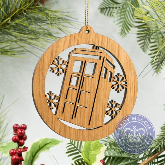 Doctor Who Flying Tardis Christmas Ornament Personalized Tree Etsy