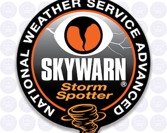 SKYWARN Advanced Decal - NWS SKYWARN Advanced Storm Spotter Decal - Skywarn Advanced Bumper Sticker - Skywarn Advanced Spotter Decal