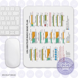 USA Amateur Radio Band Plan Mouse Pad image 3