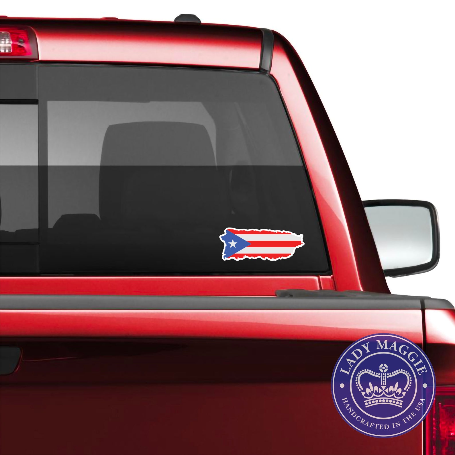 Le Drapeau De Porto Rico A Une Forme Ronde | Vecteur Premium