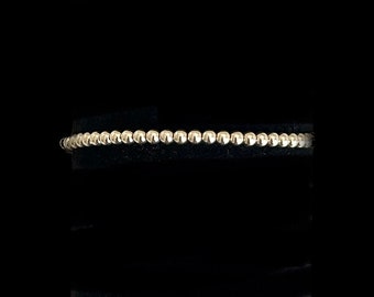 14k Gold Filled 3mm Beaded Bracelet