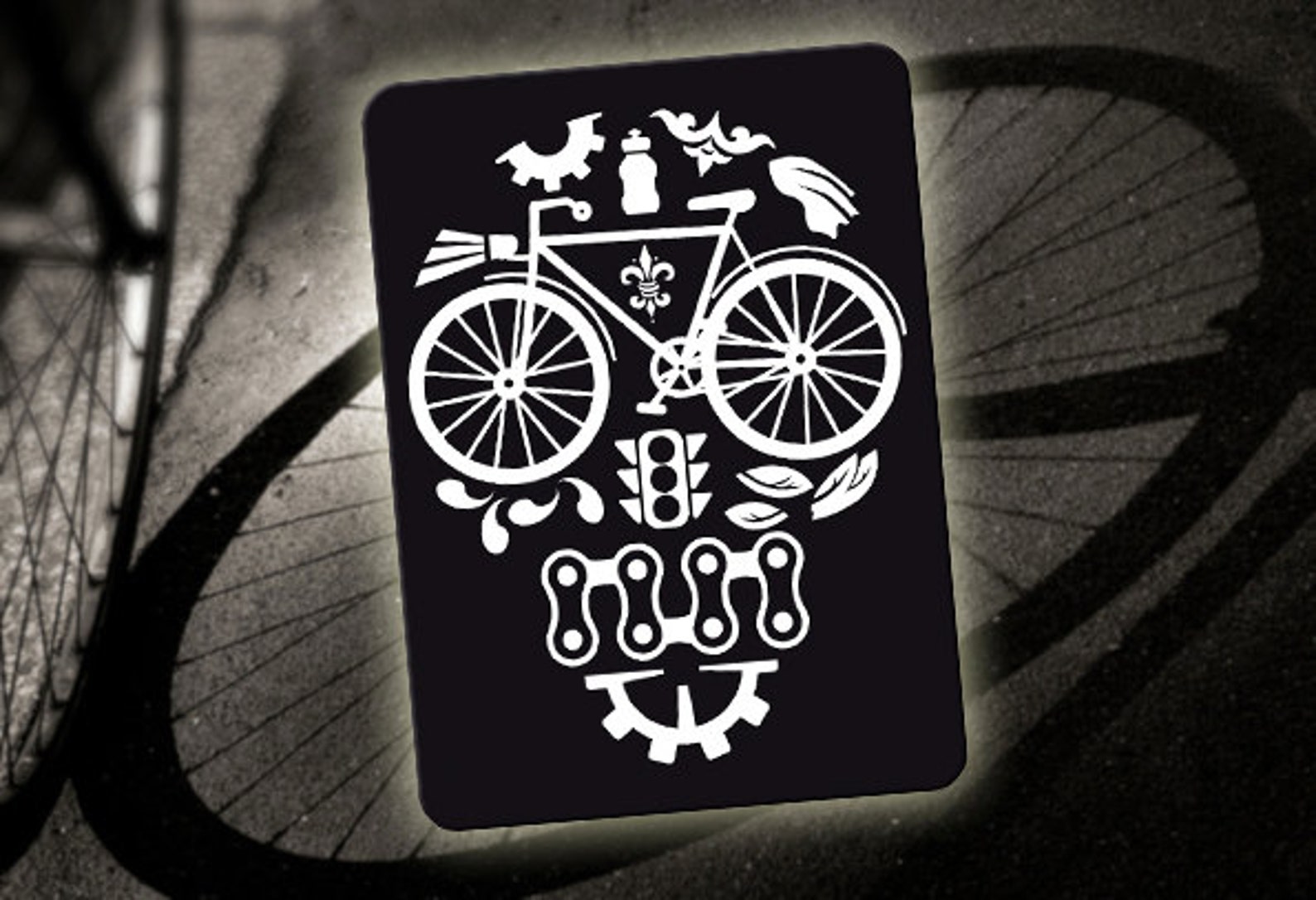 Bicycle Decalreflective Sticker for Your Bike Bike Skull Bicycle