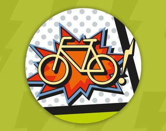 Bicycle Decal-Reflective Sticker Comic Bike accessories Reflector heijastin reflekterende klistermærker