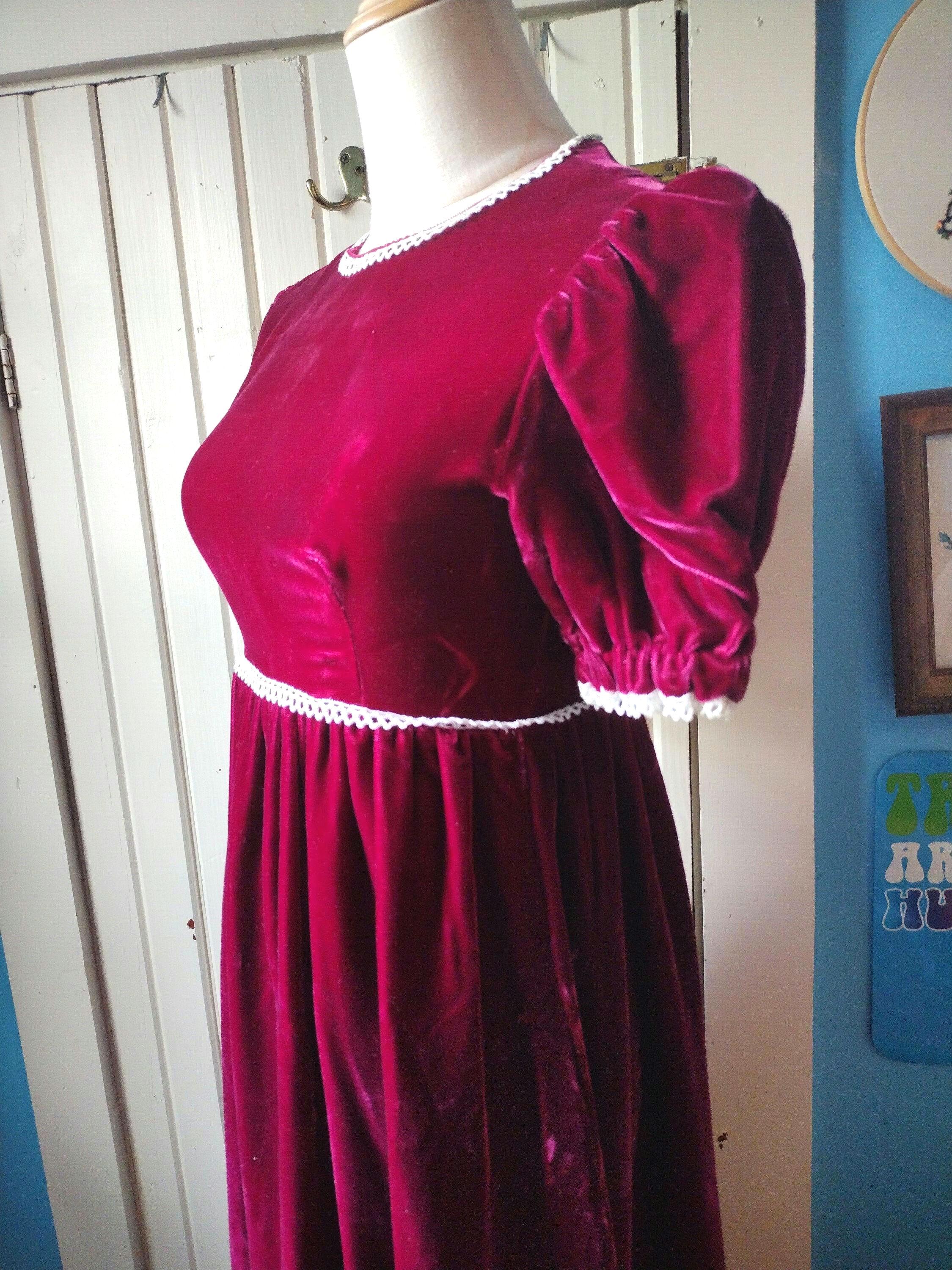 Burgundy Empire Waist Lace Dress - Etsy Burgundy Empire Waist Lace Dress - Etsy