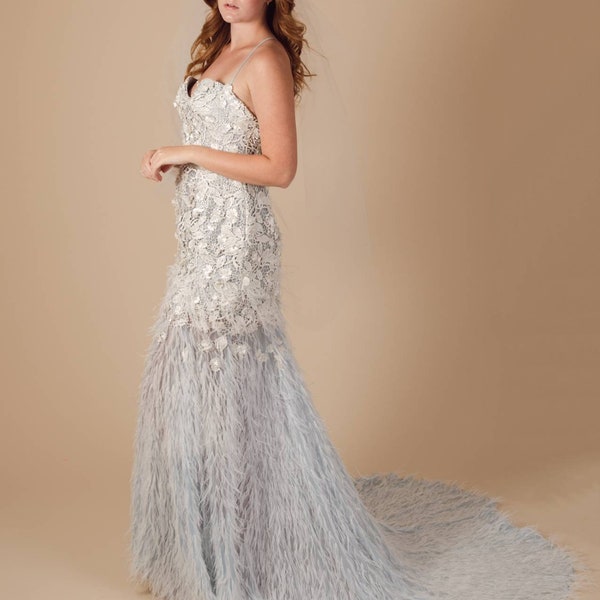 Blue Wedding Dress - Etsy