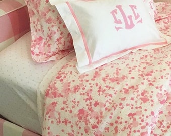 Monogram Applique Boudoir Pillow / Dorm Pillow / Graduation Gift