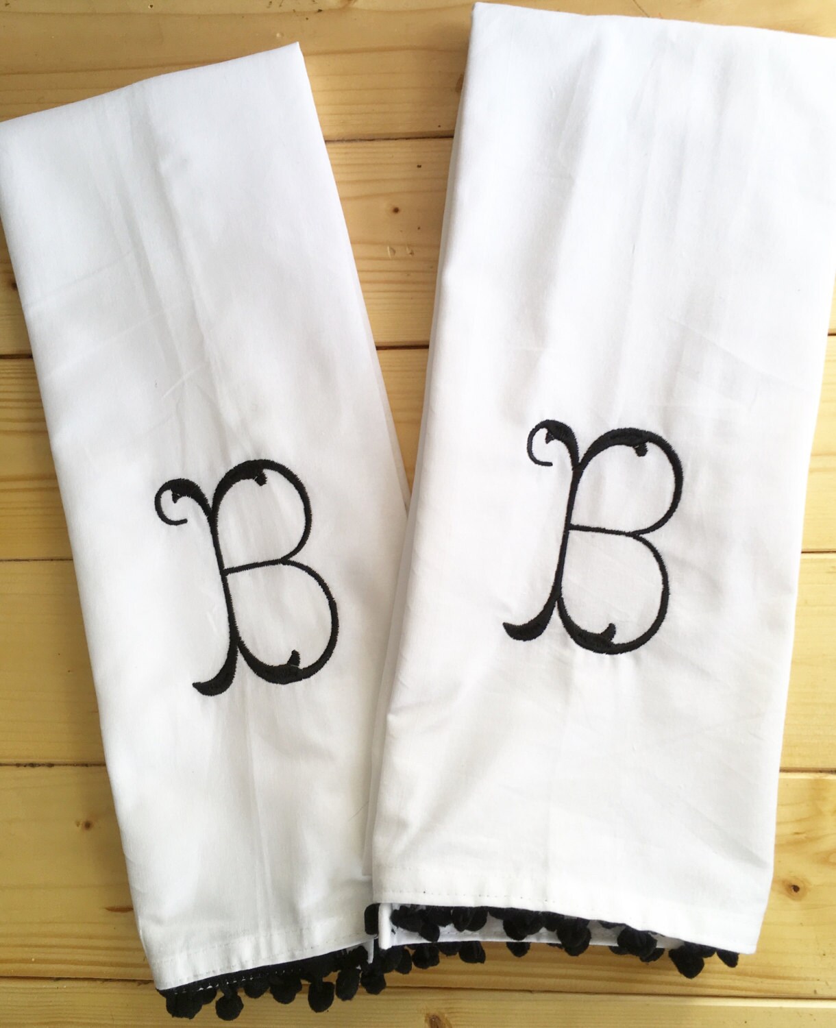 monogrammed kitchen dish towels