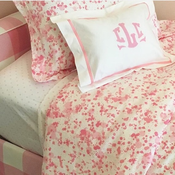 Monogram Applique Boudoir Pillow